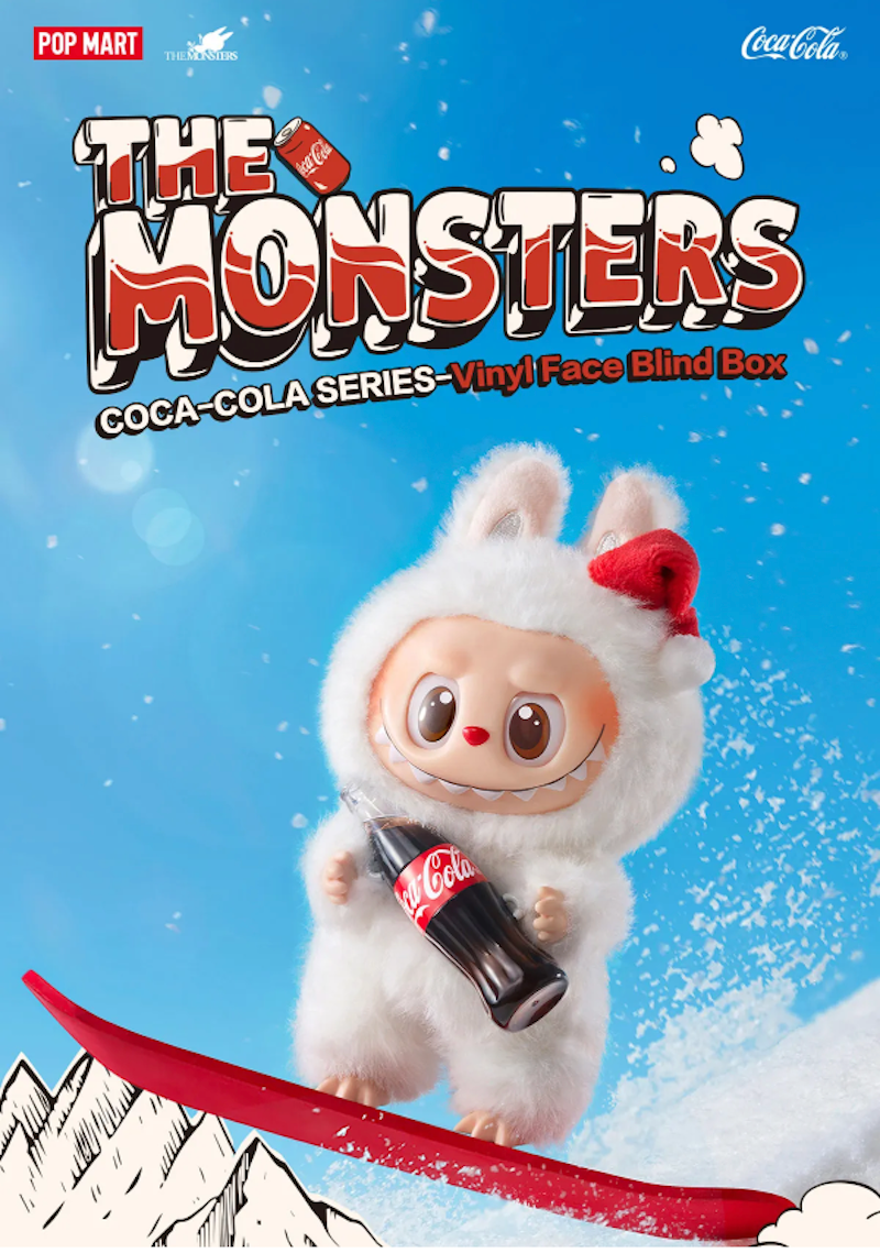 100% Authentic- Pop Mart x Coca-Cola | Labubu Monster Series- Vinyl Plush Pendant -Surprise Shake